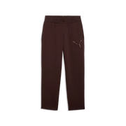 Pantaloni Essentials Sequins in morbido pile da donna - Marrone Cioccolato