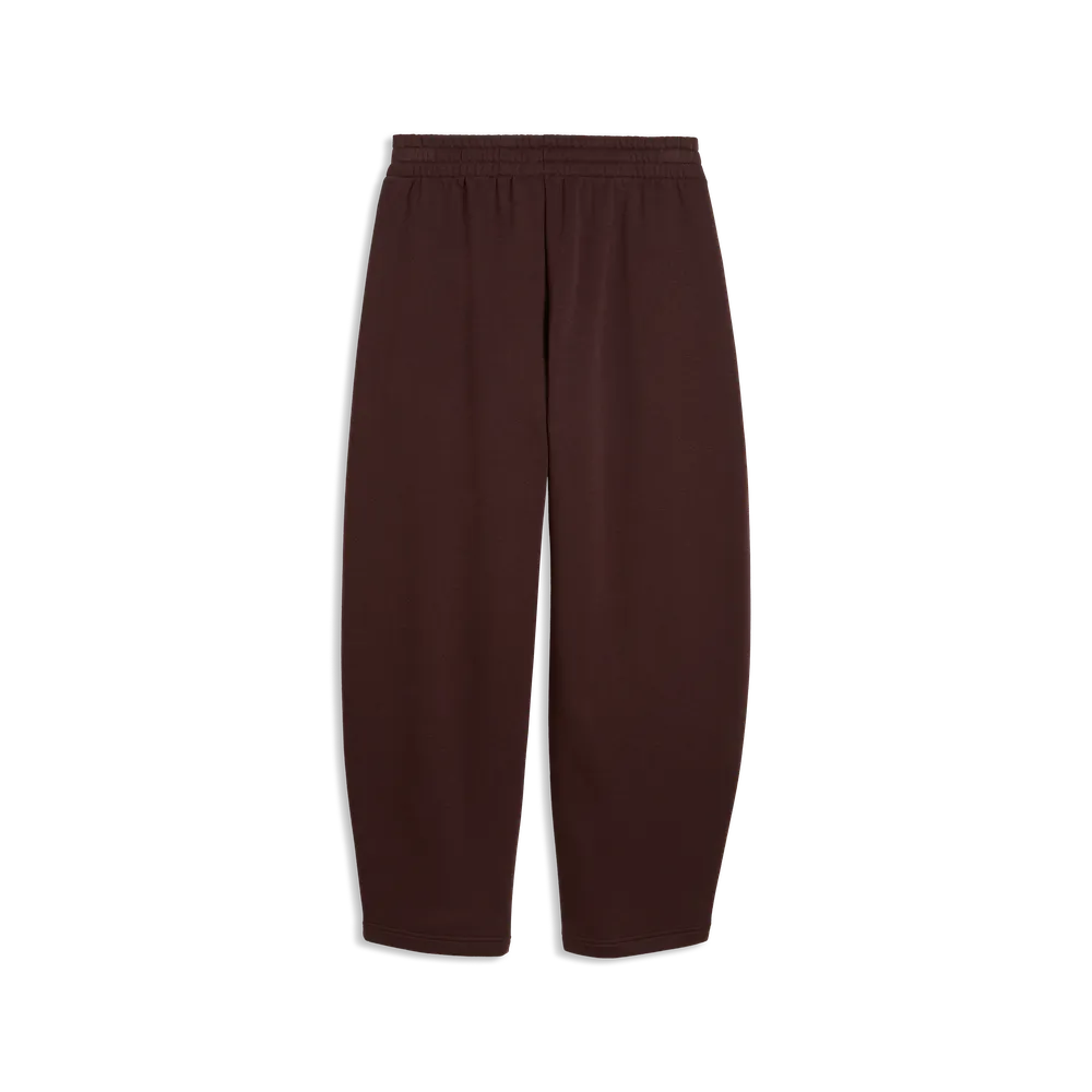 Pantaloni Essentials Relaxed Barrel Leg Pants Fleece - Marrone Cioccolato