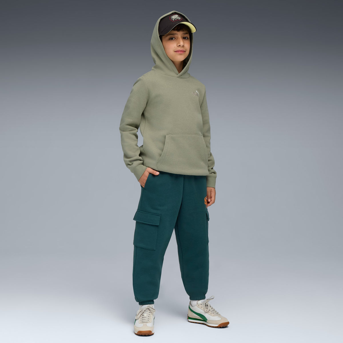 Tuta stile cargo MID90s per ragazzi - Verde