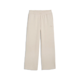 Pantaloni a gamba larga in pile Essentials Cat da donna - Grigio Nebbia