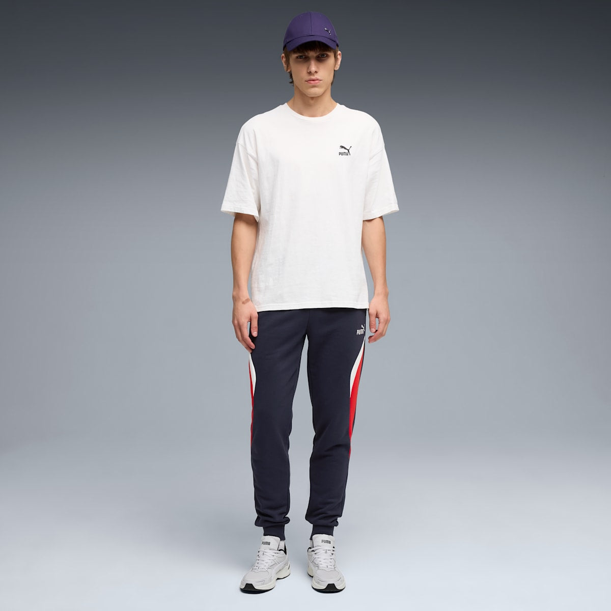 Puma ESS Block Sweatpants TR Cl - New Navy / Rosso