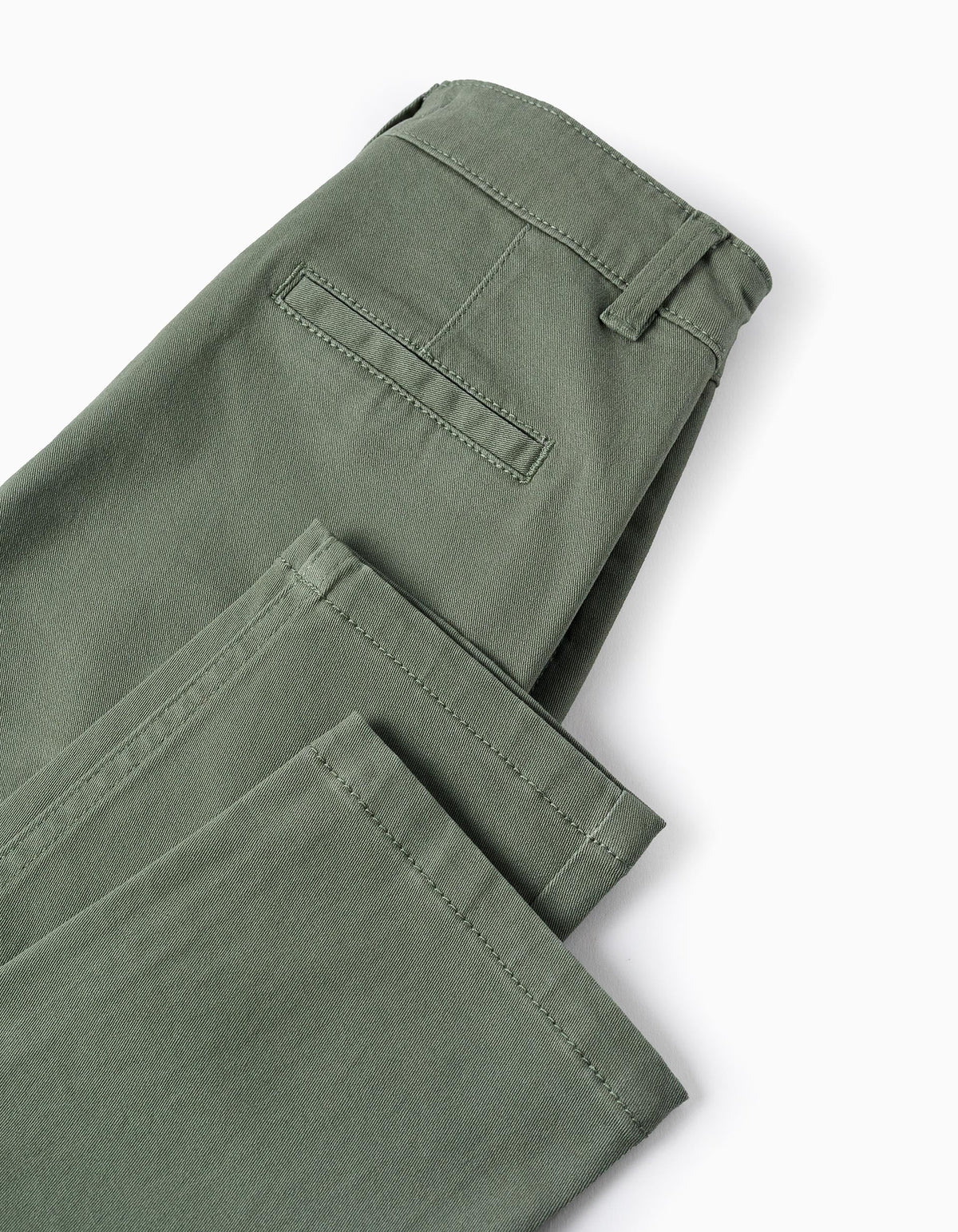 Zippy Pantaloni Chino in Twill Bambino - Verde