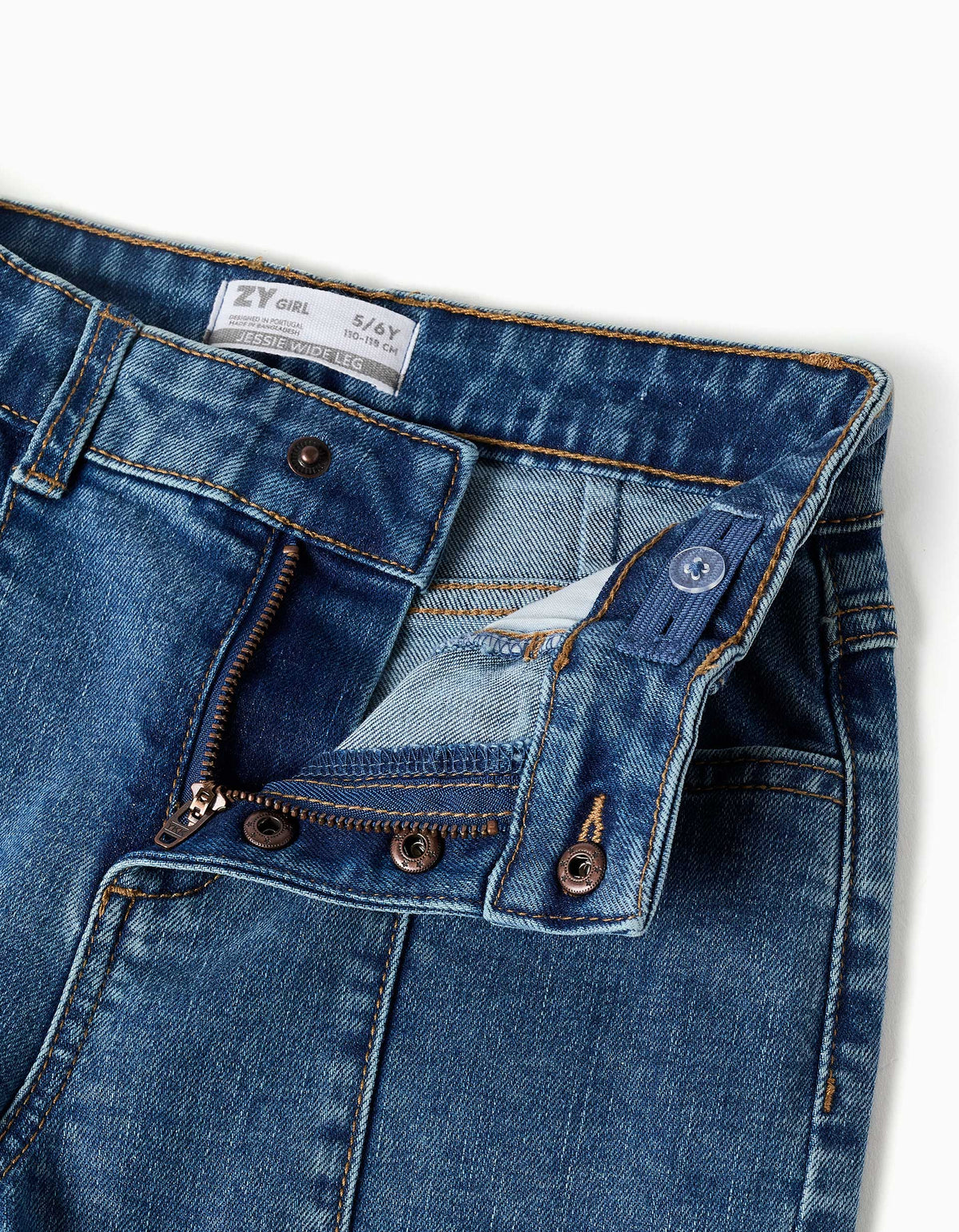 Zippy Jeans a Gamba Larga Bambina - Blu