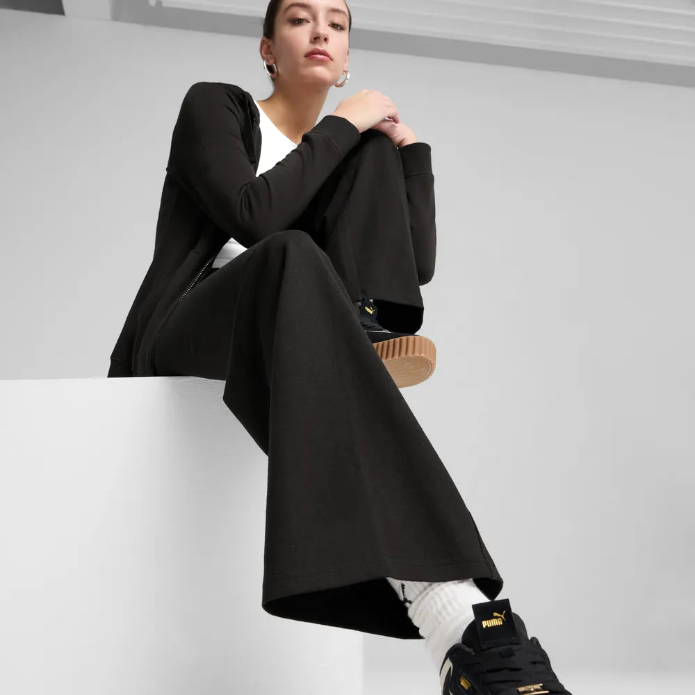 ESS Small No. 1 Logo High-waist Straight Leggings - Nero