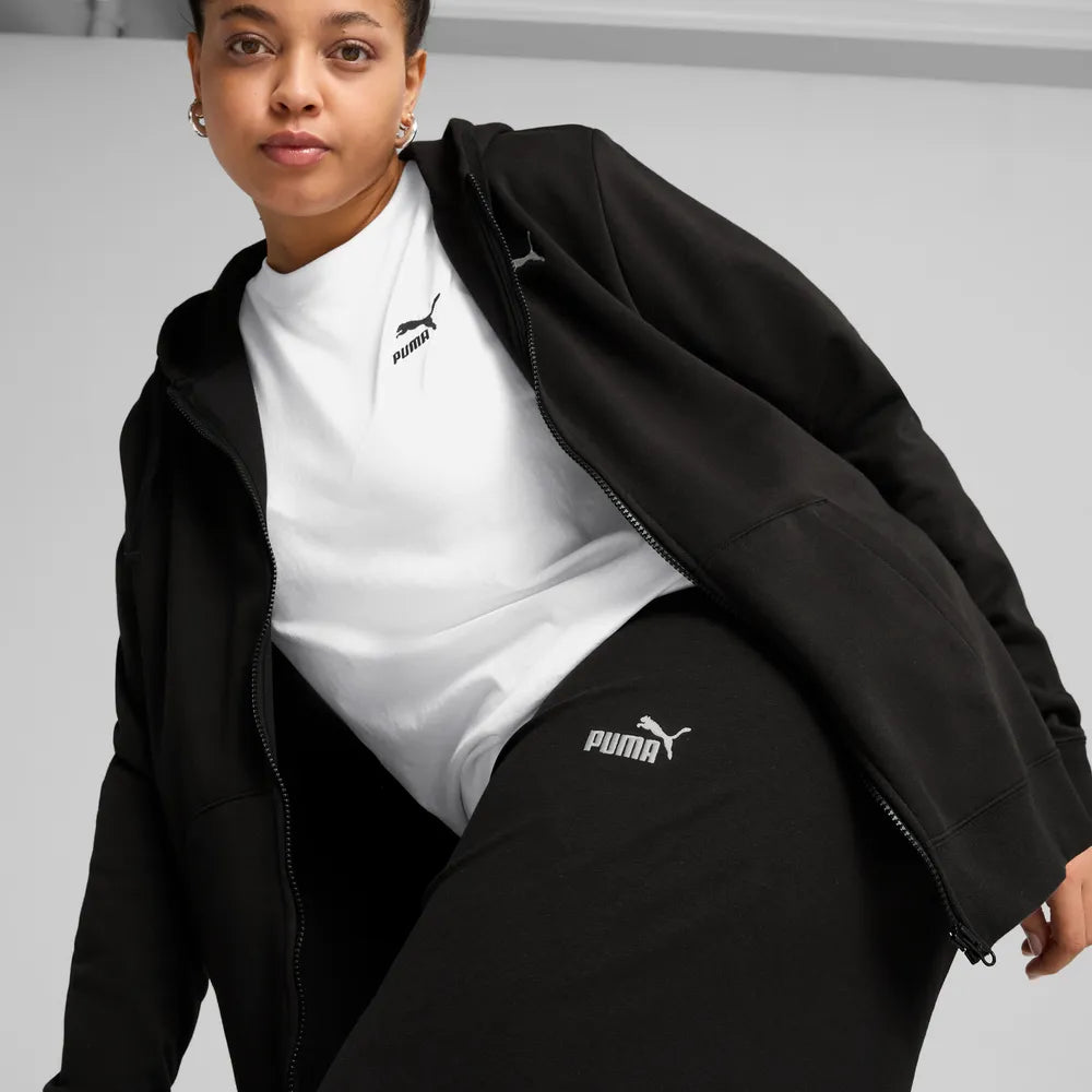 ESS Small No. 1 Logo High-waist Straight Leggings - Nero