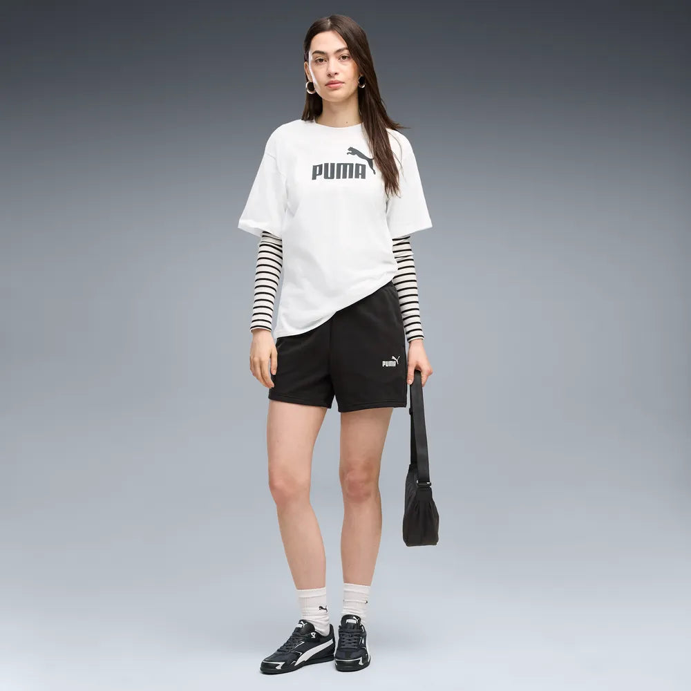 ESS Small No. 1 Logo 5'' High-waist Shorts TR - Nero