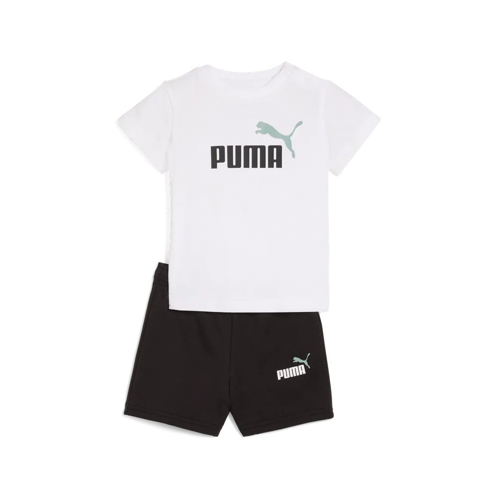 Minicats ESS Tee And Shorts Set INF - Bianco