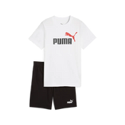 ESS 2 Color No. 1 Logo Tee And Shorts Set B - Bianco