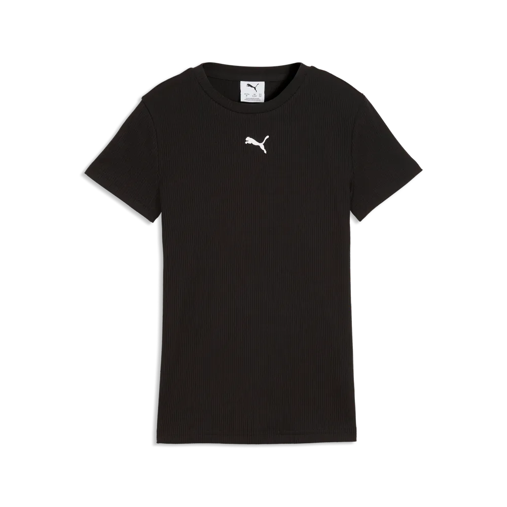 ESS Elevated Rib Slim Tee G - Nero