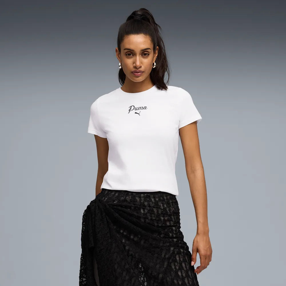 ESS Script Tee - Bianco