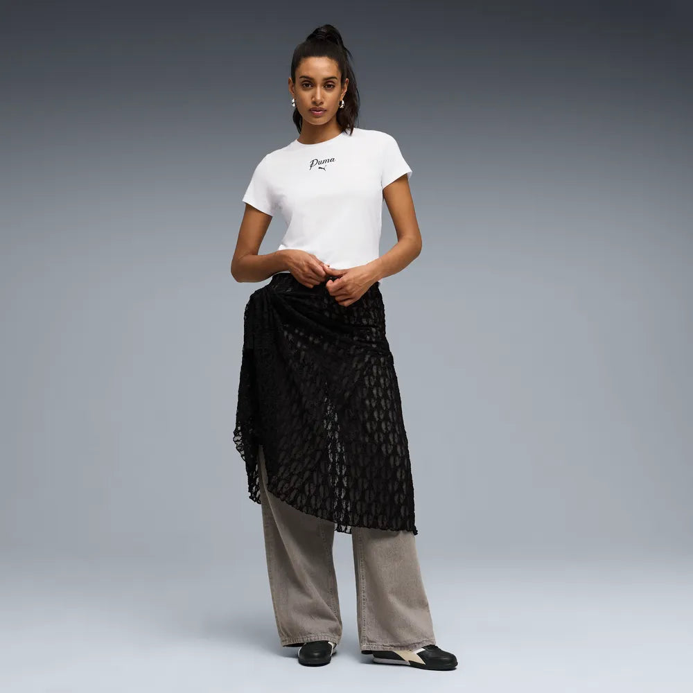 ESS Script Tee - Bianco