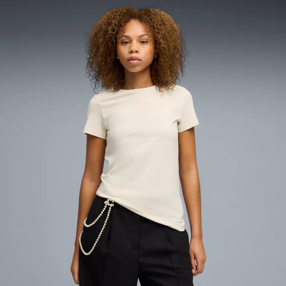 ESS Script Tee - Alpine Snow