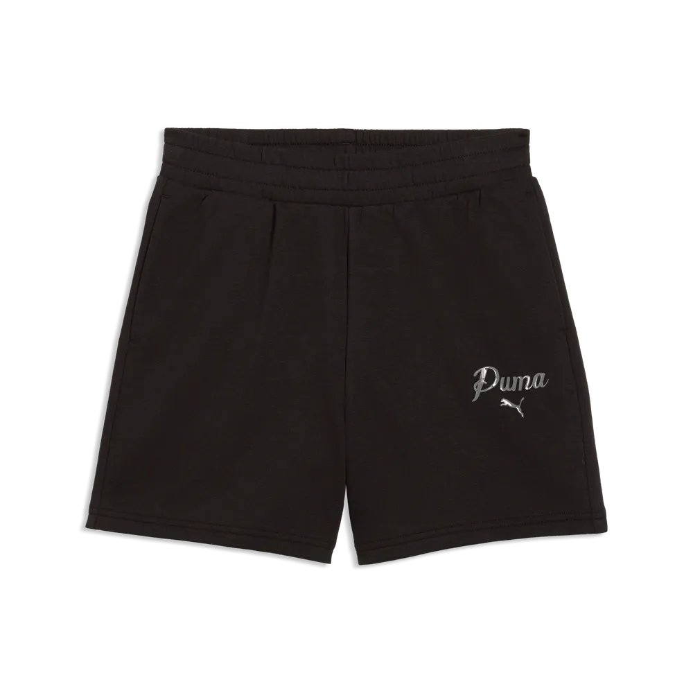 ESS Script High-waist Shorts 5" - Nero