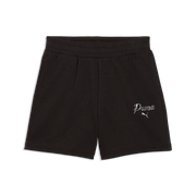 ESS Script High-waist Shorts 5" - Nero