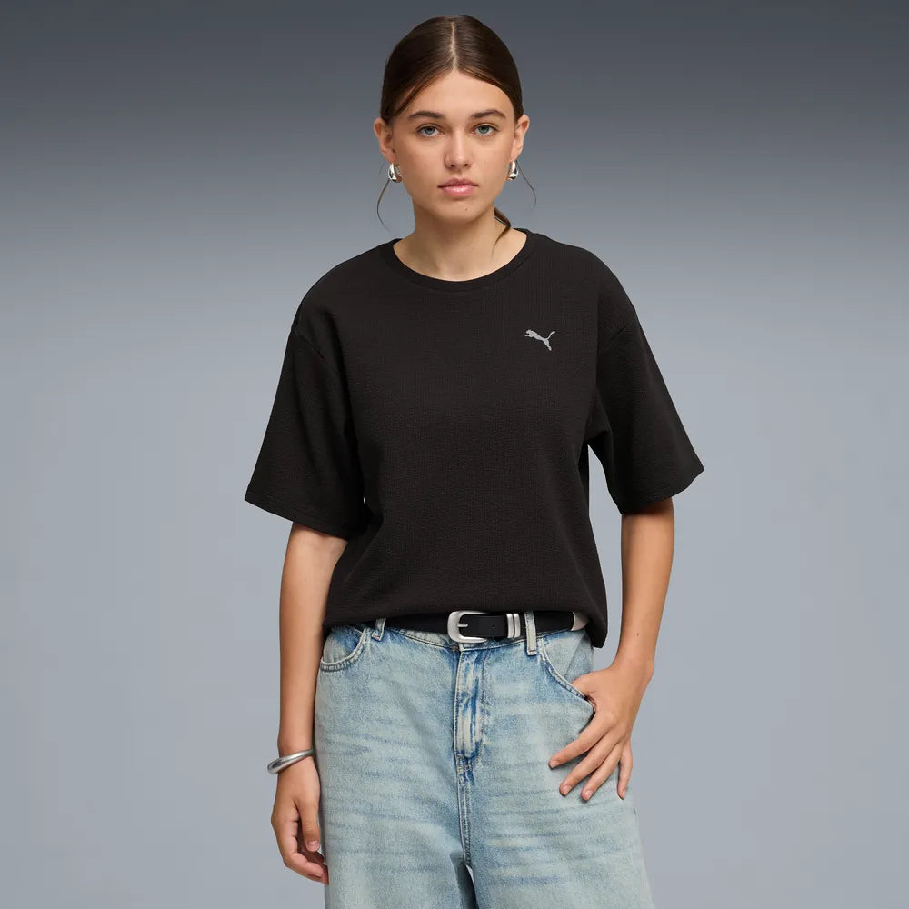 ESS Elevated Relaxed Tee - Nero