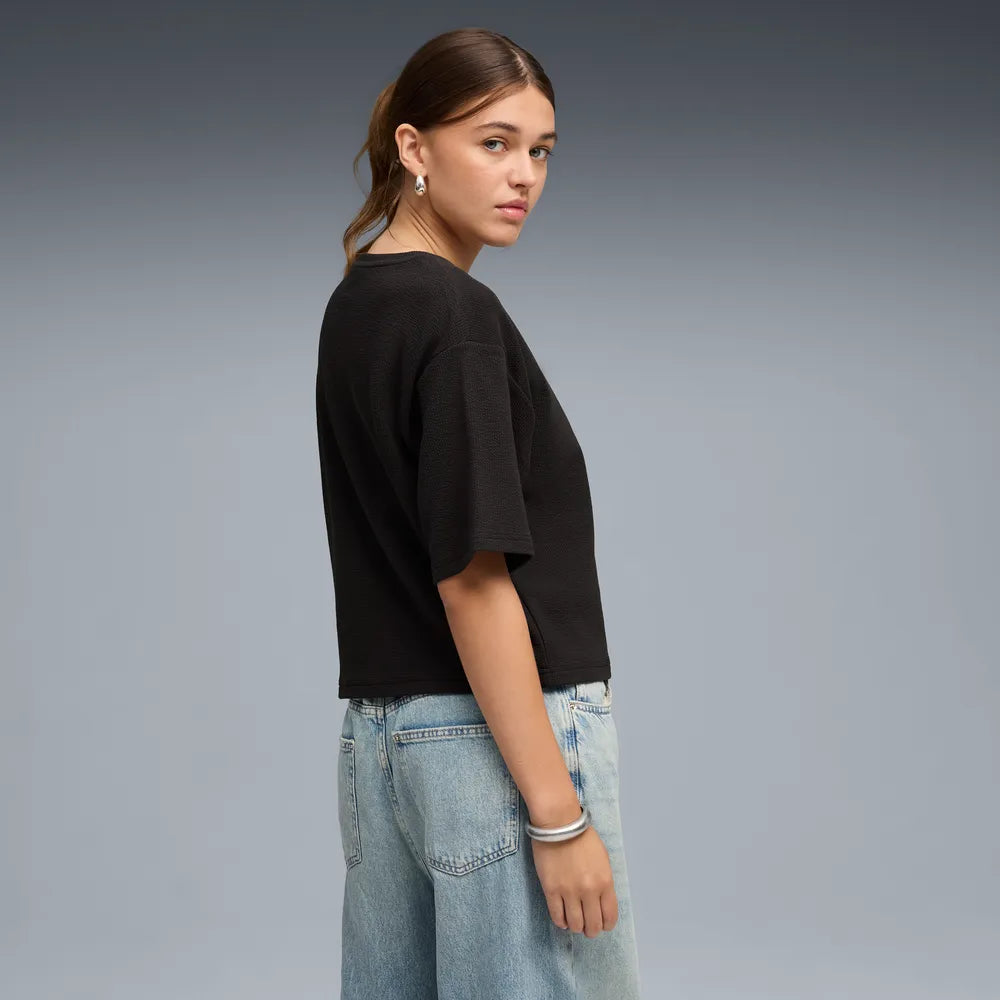 ESS Elevated Relaxed Tee - Nero