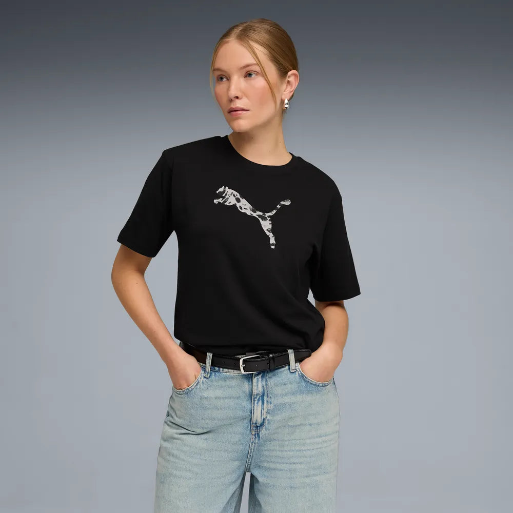 ESS Graphic Animal Relaxed Tee - Nero