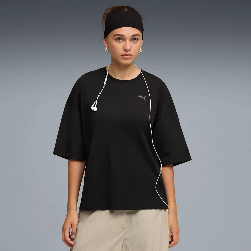 HER Oversized Tee - Nero