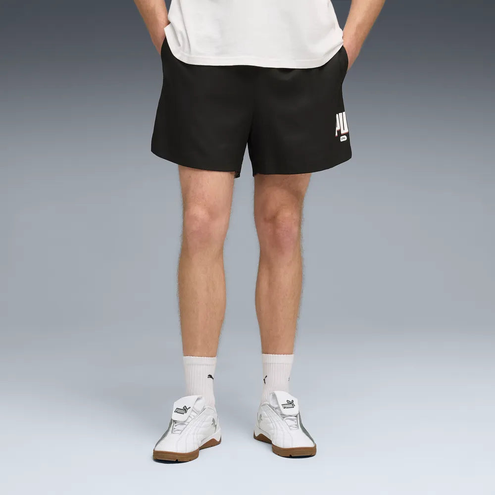 ESS Logo LAB Puma Woven Shorts 5 Â€œ - Nero