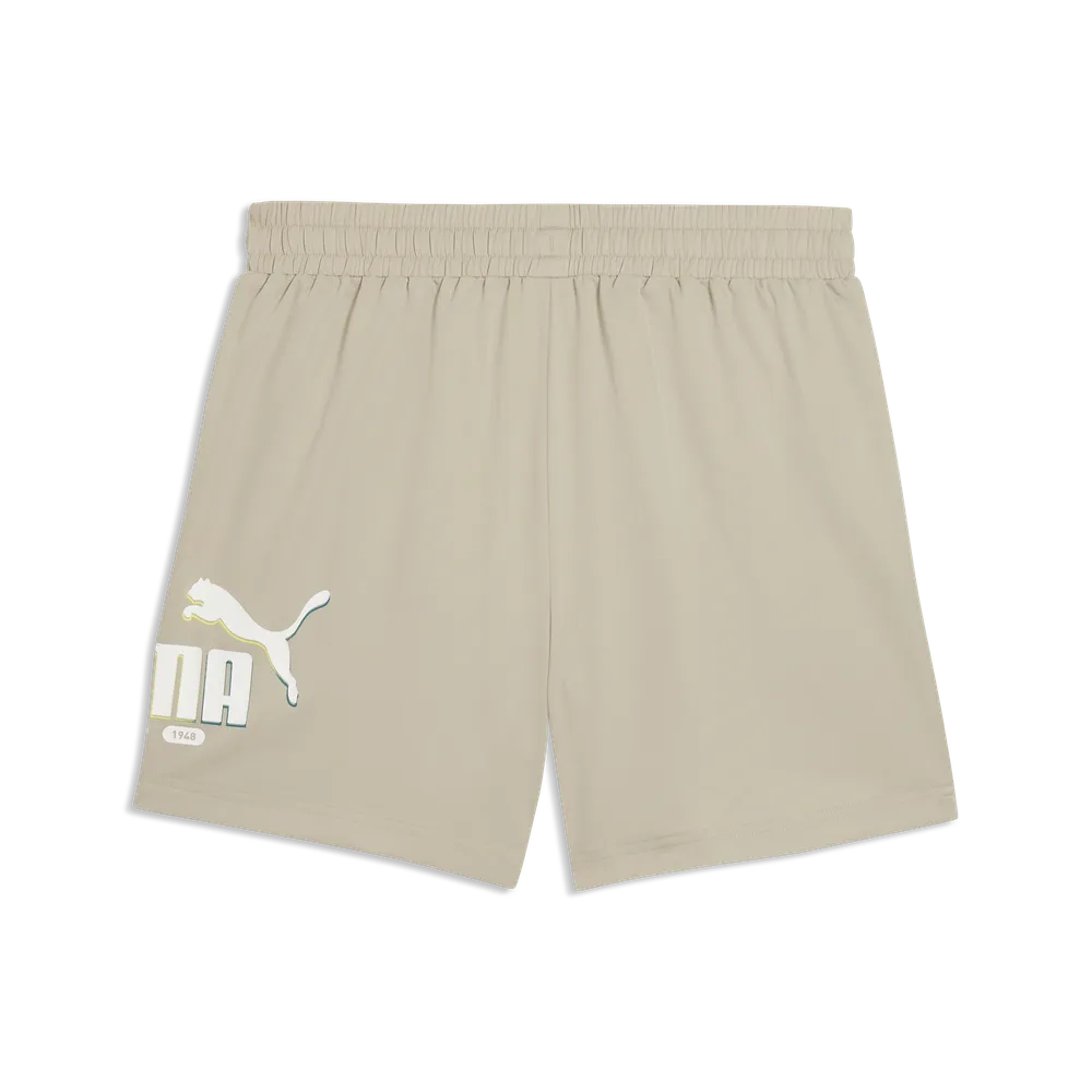 ESS Logo LAB Puma Woven Shorts 5 Â€œ - Pebble Gray