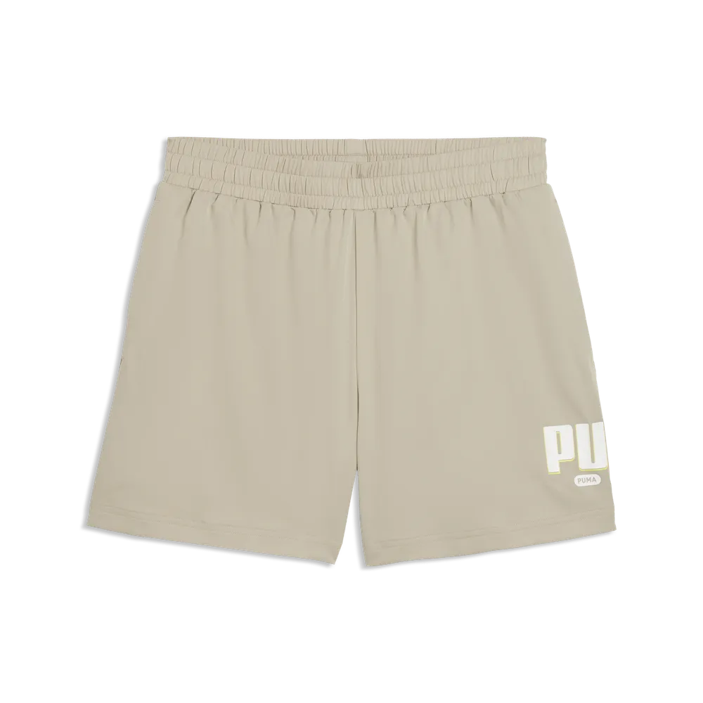 ESS Logo LAB Puma Woven Shorts 5 Â€œ - Pebble Gray