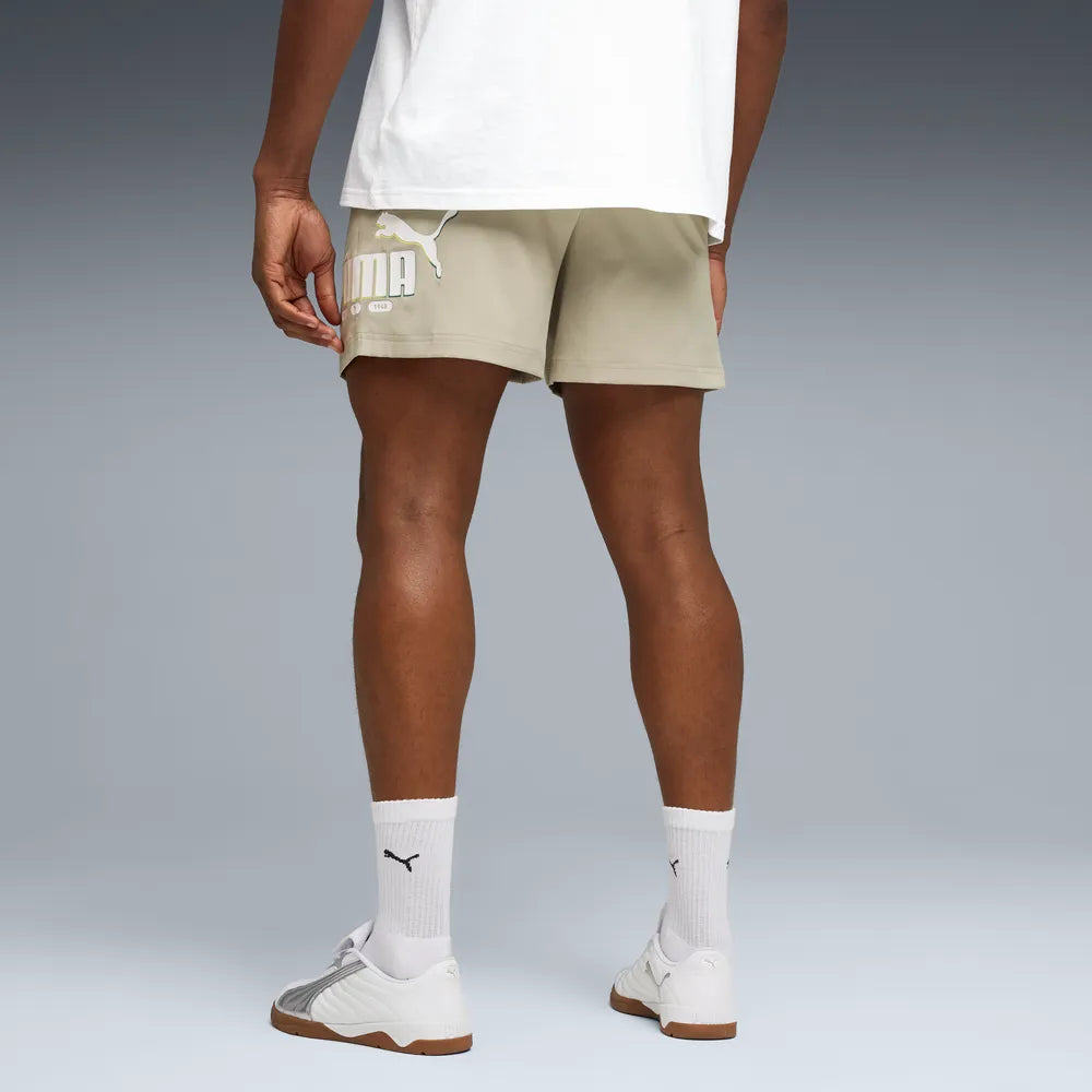 ESS Logo LAB Puma Woven Shorts 5 Â€œ - Pebble Gray