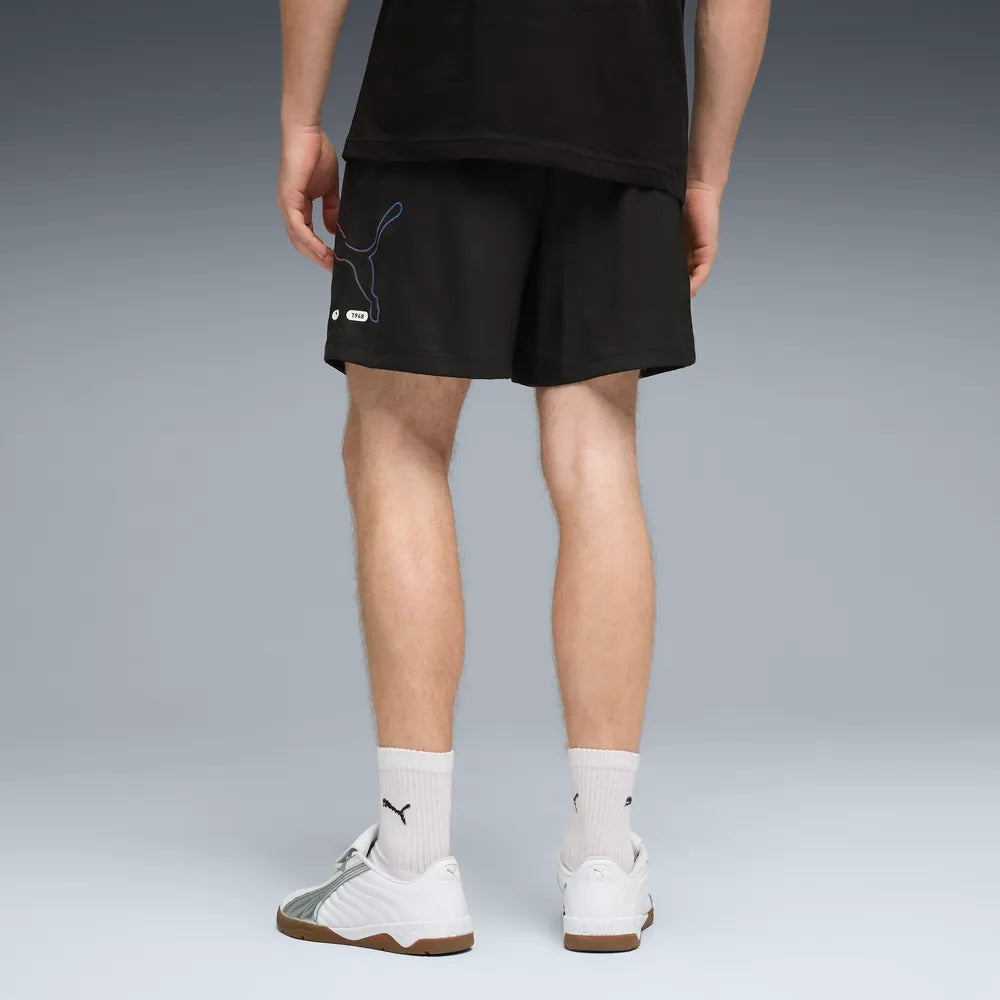 ESS Logo LAB Puma Logo Woven Shorts 5 Â€œ - Nero