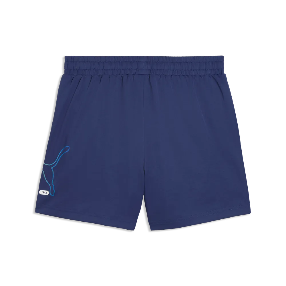 ESS Logo LAB Puma Logo Woven Shorts 5 Â€œ - Blue Jewel