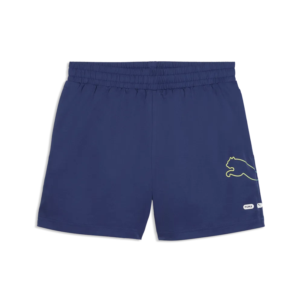 ESS Logo LAB Puma Logo Woven Shorts 5 Â€œ - Blue Jewel