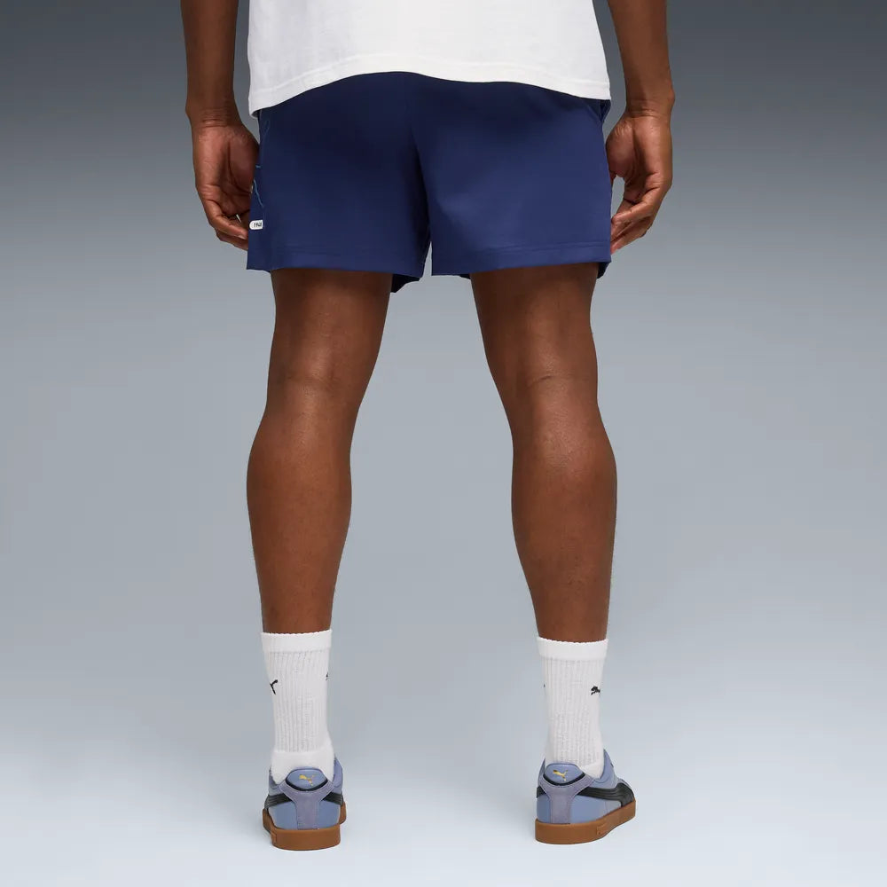 ESS Logo LAB Puma Logo Woven Shorts 5 Â€œ - Blue Jewel