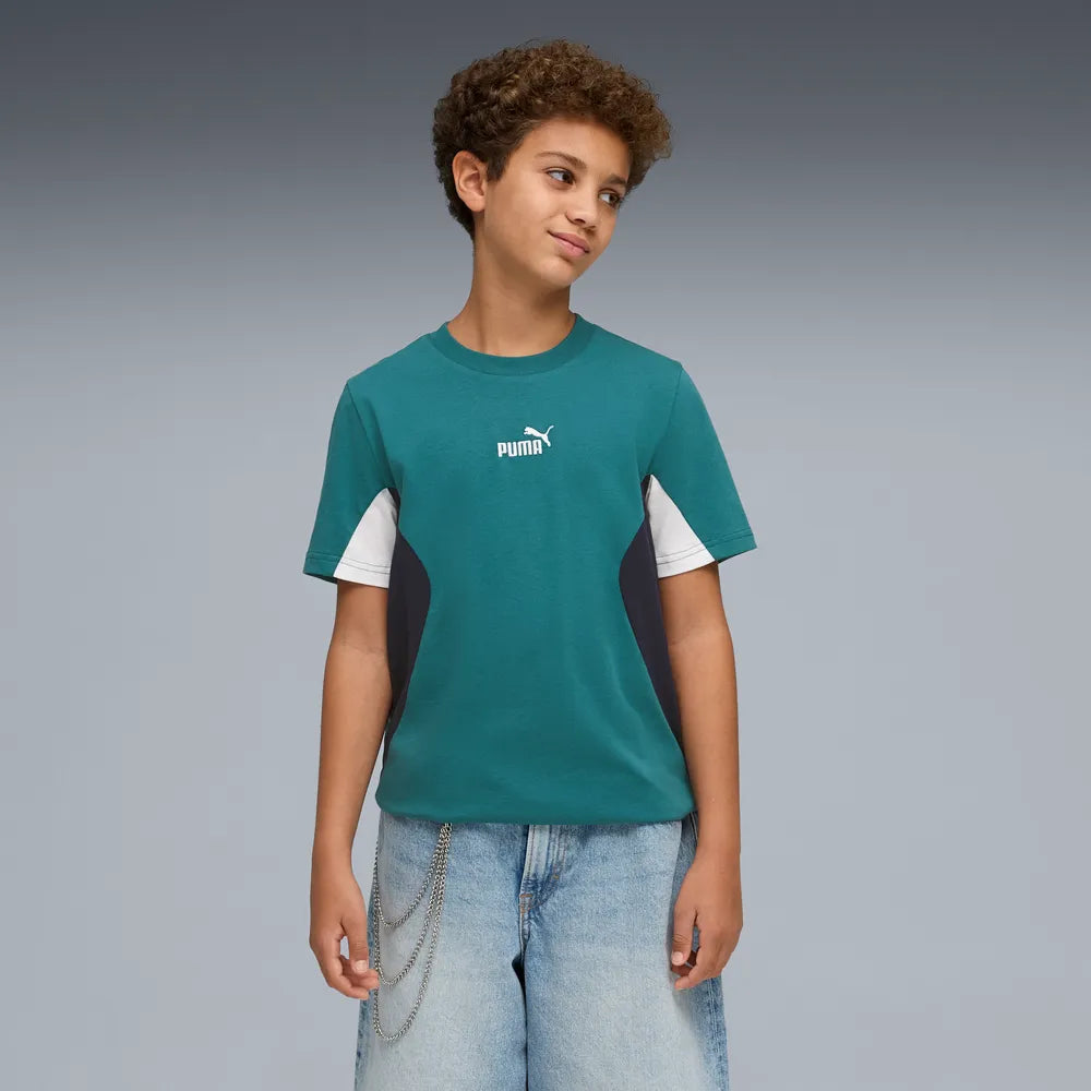 ESS Block Tee B - Emerald Ice