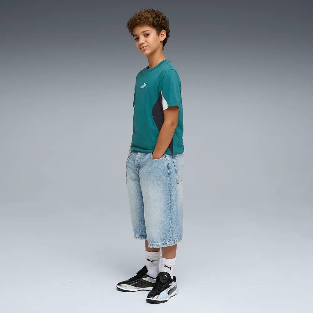 ESS Block Tee B - Emerald Ice