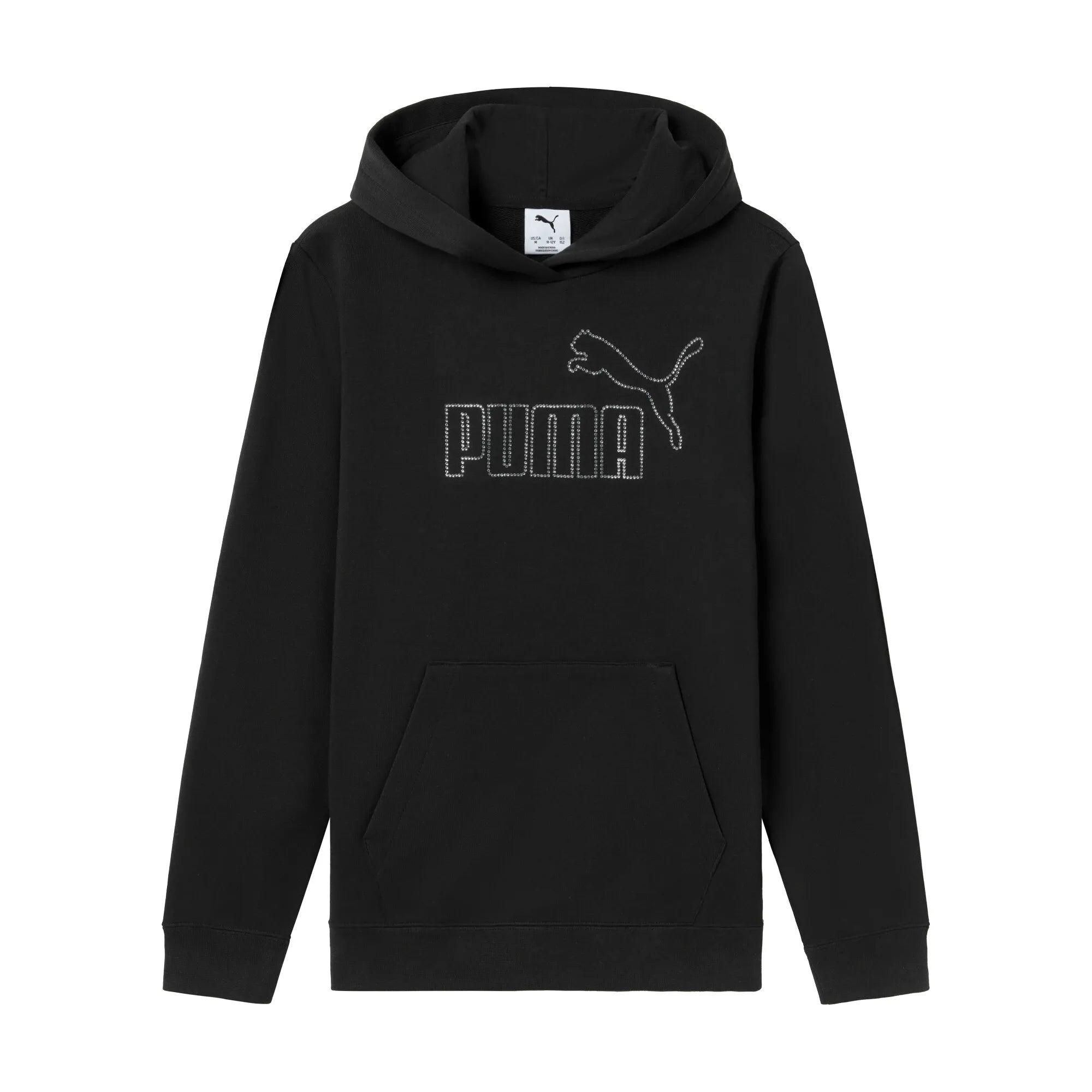 ESS Rhinestone Hoodie TR G - Nero