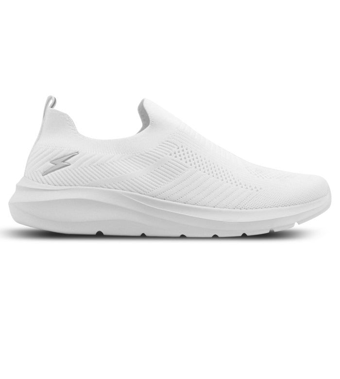 Zeus Scarpe Slip-On in Maglia - Bianco
