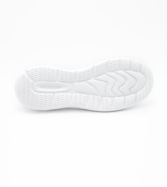 Zeus Scarpe Slip-On in Maglia - Bianco