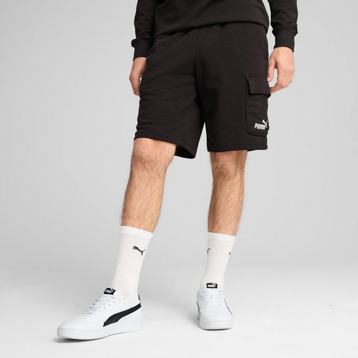 Puma ESS No. 1 Logo Cargo Shorts 10â€ TR - Nero Nero