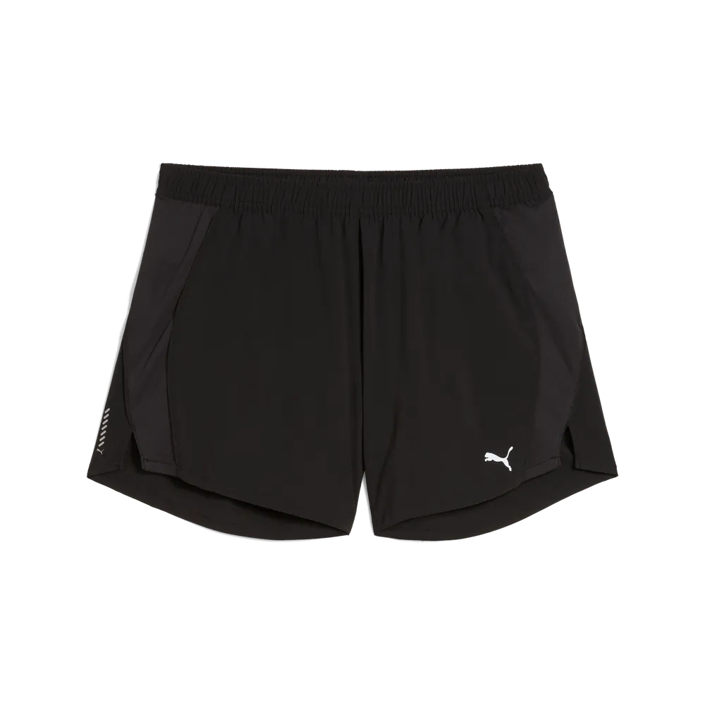 Shorts da running VELOCITY 5" da donna - Nero