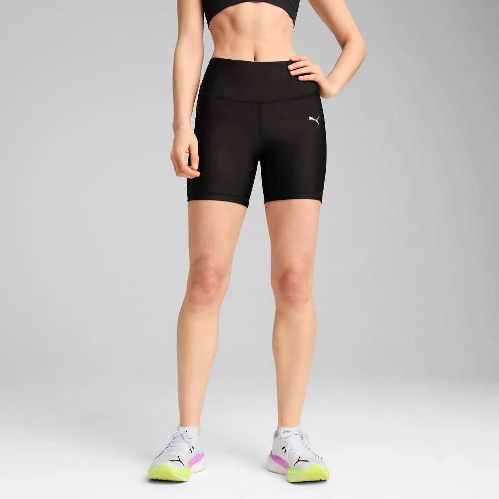 Shorts da running aderenti VELOCITY 5" da donna - Nero