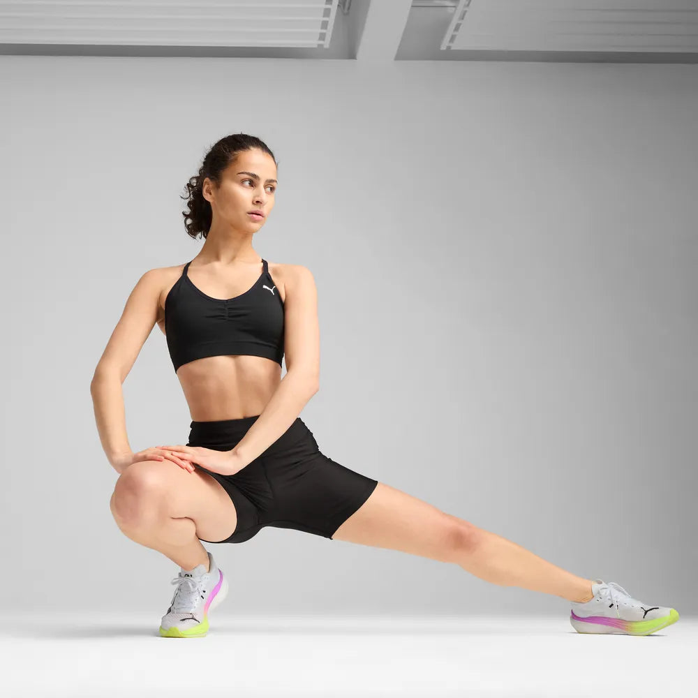 Shorts da running aderenti VELOCITY 5" da donna - Nero