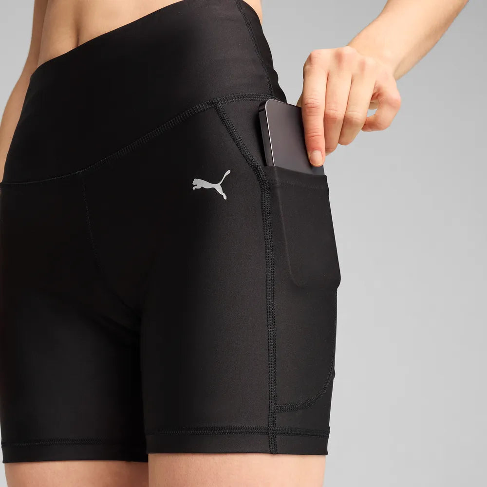 Shorts da running aderenti VELOCITY 5" da donna - Nero