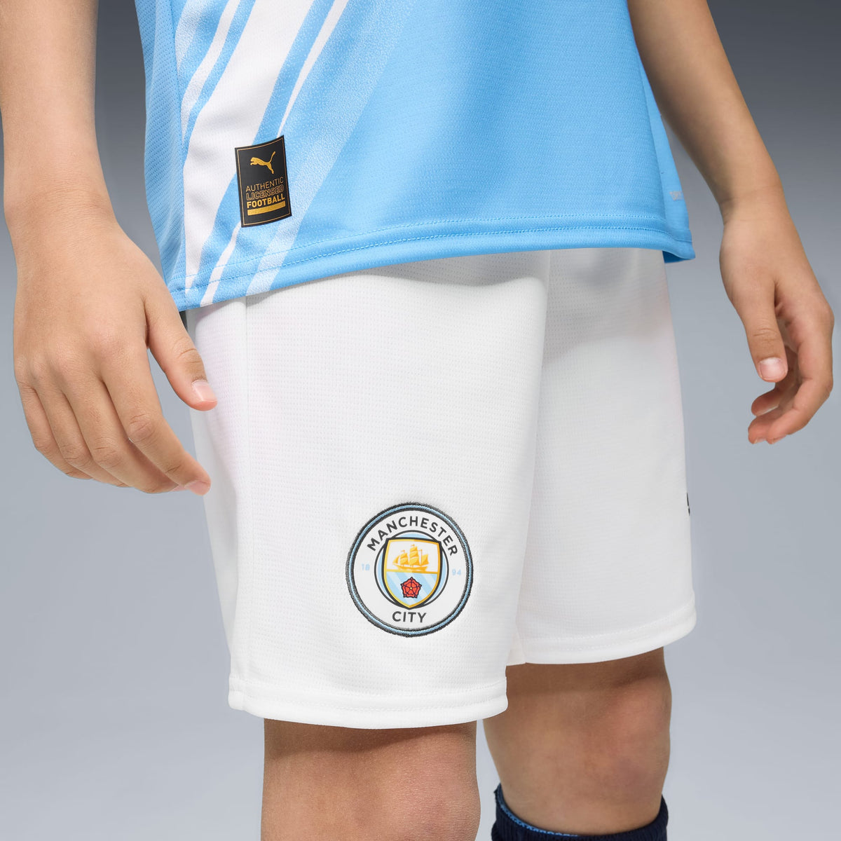 Shorts Manchester City 25/26 per ragazzi - Bianco
