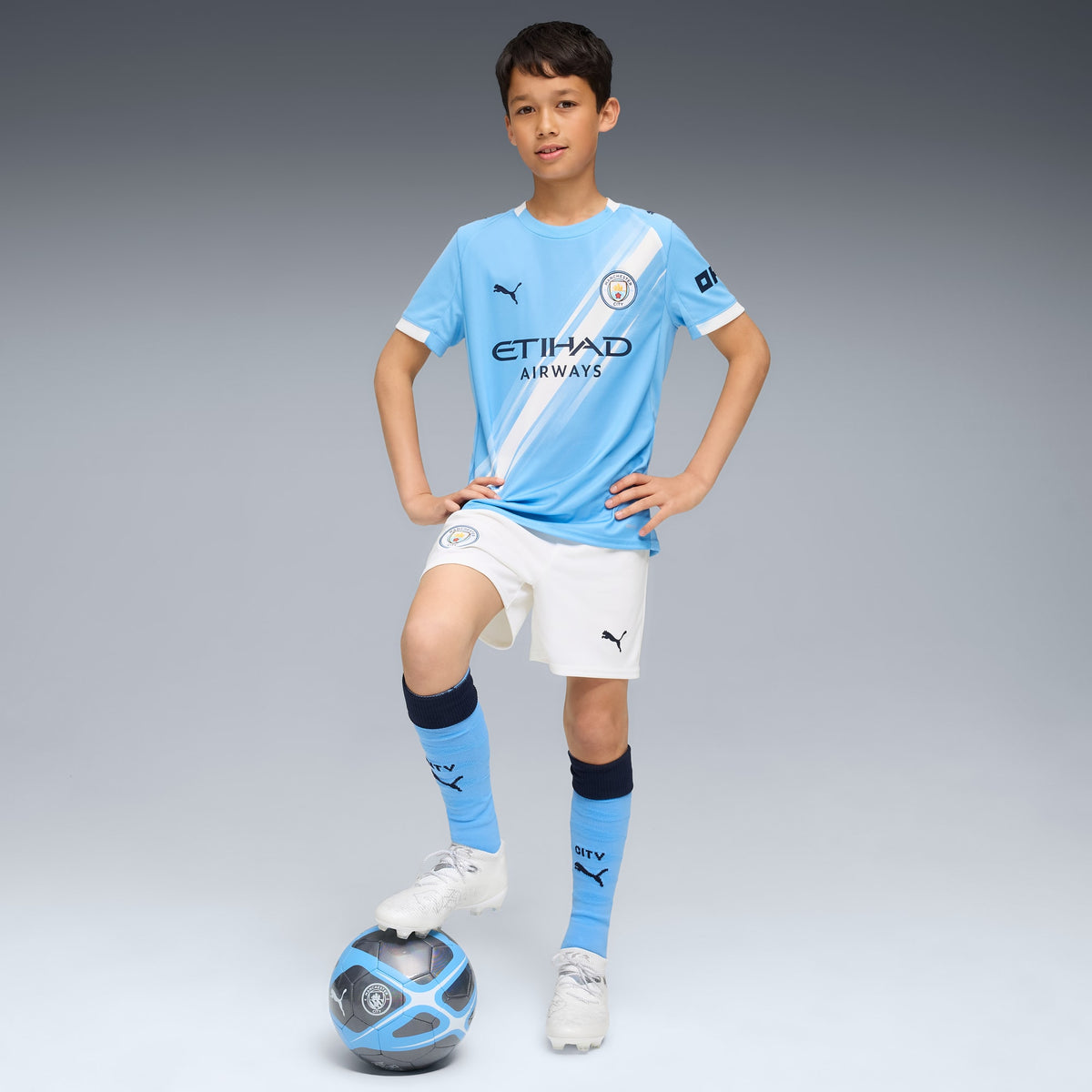 Shorts Manchester City 25/26 per ragazzi - Bianco