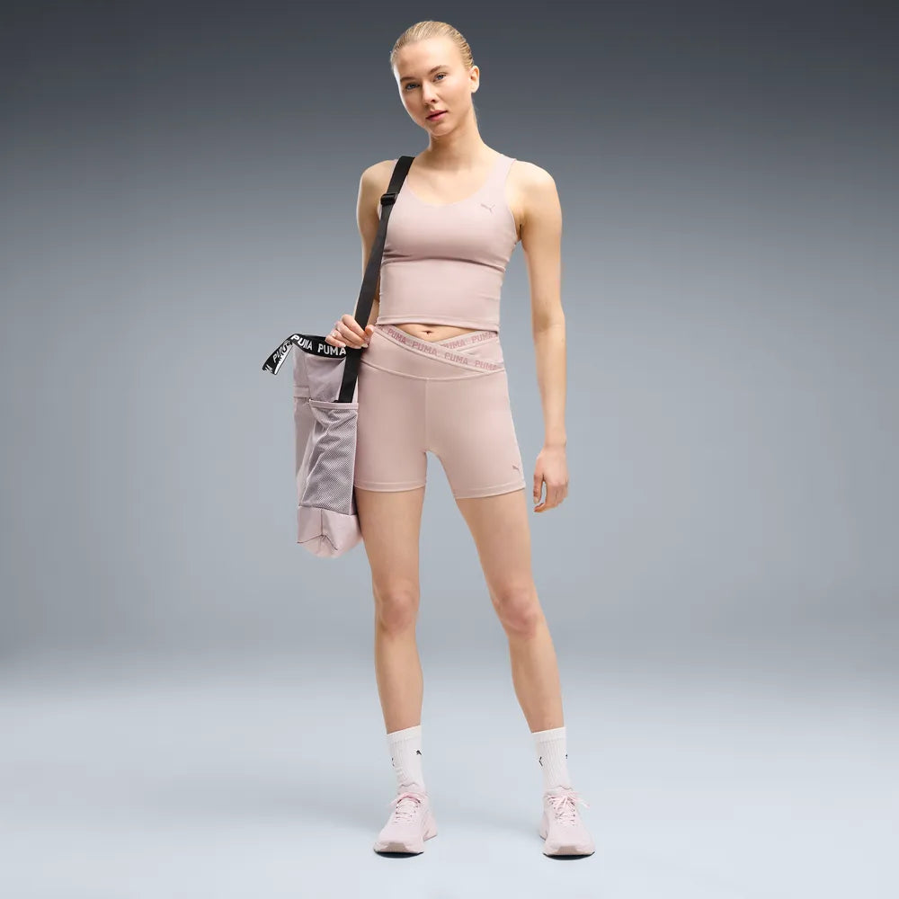 Shorts da training PUMA STRONG da donna - Rosa Nebbia