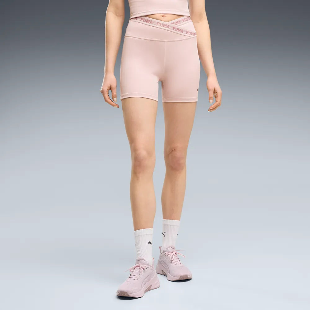Shorts da training PUMA STRONG da donna - Rosa Nebbia