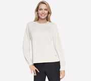 Skechers Cozy Luxe Crewneck Bianco