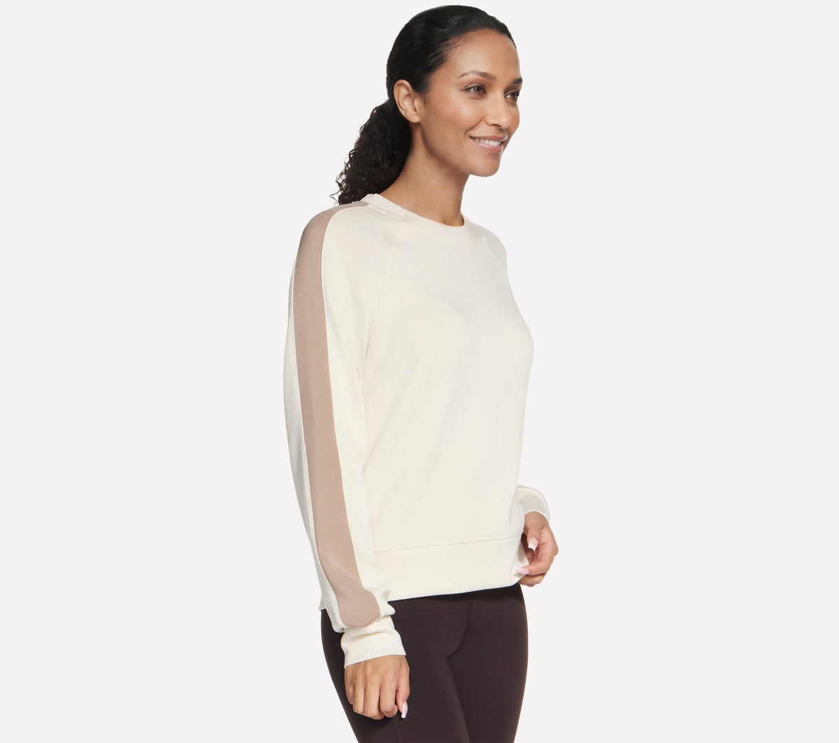 Skechers Skechluxe Elevate Blocked Crewneck Bianco