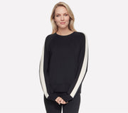 Skechers Skechluxe Elevate Blocked Crewneck Nero