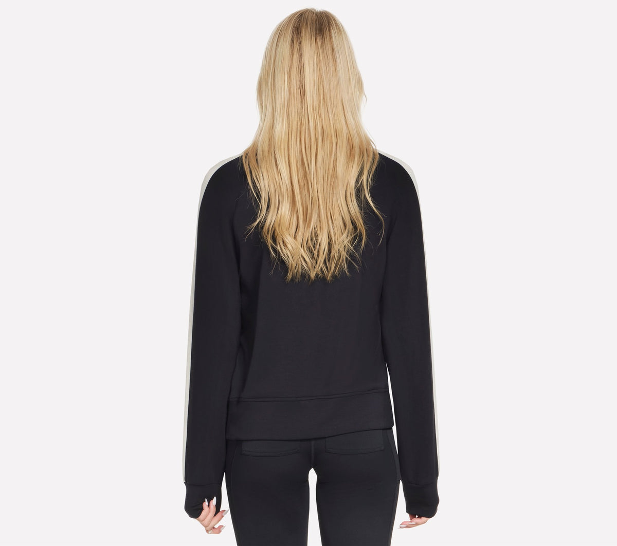 Skechers Skechluxe Elevate Blocked Crewneck Nero