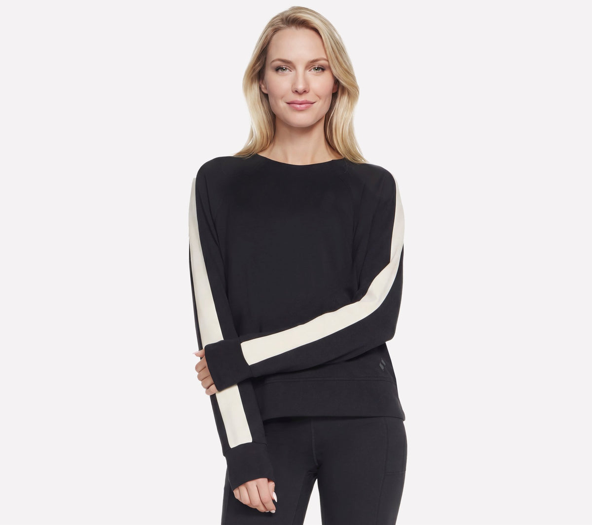 Skechers Skechluxe Elevate Blocked Crewneck Nero
