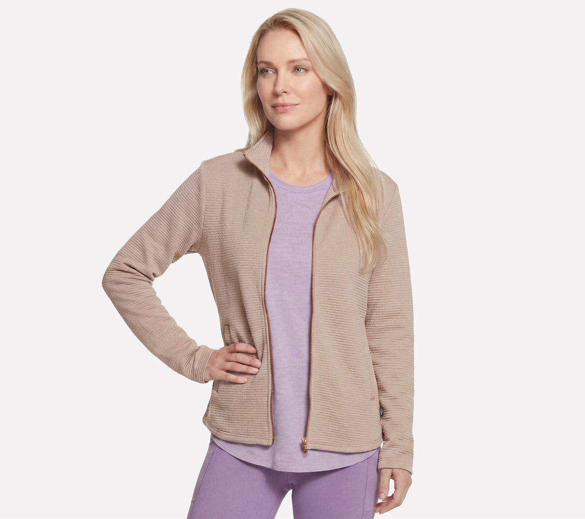 Skechers The GO Walk Shine Jacket Marrone